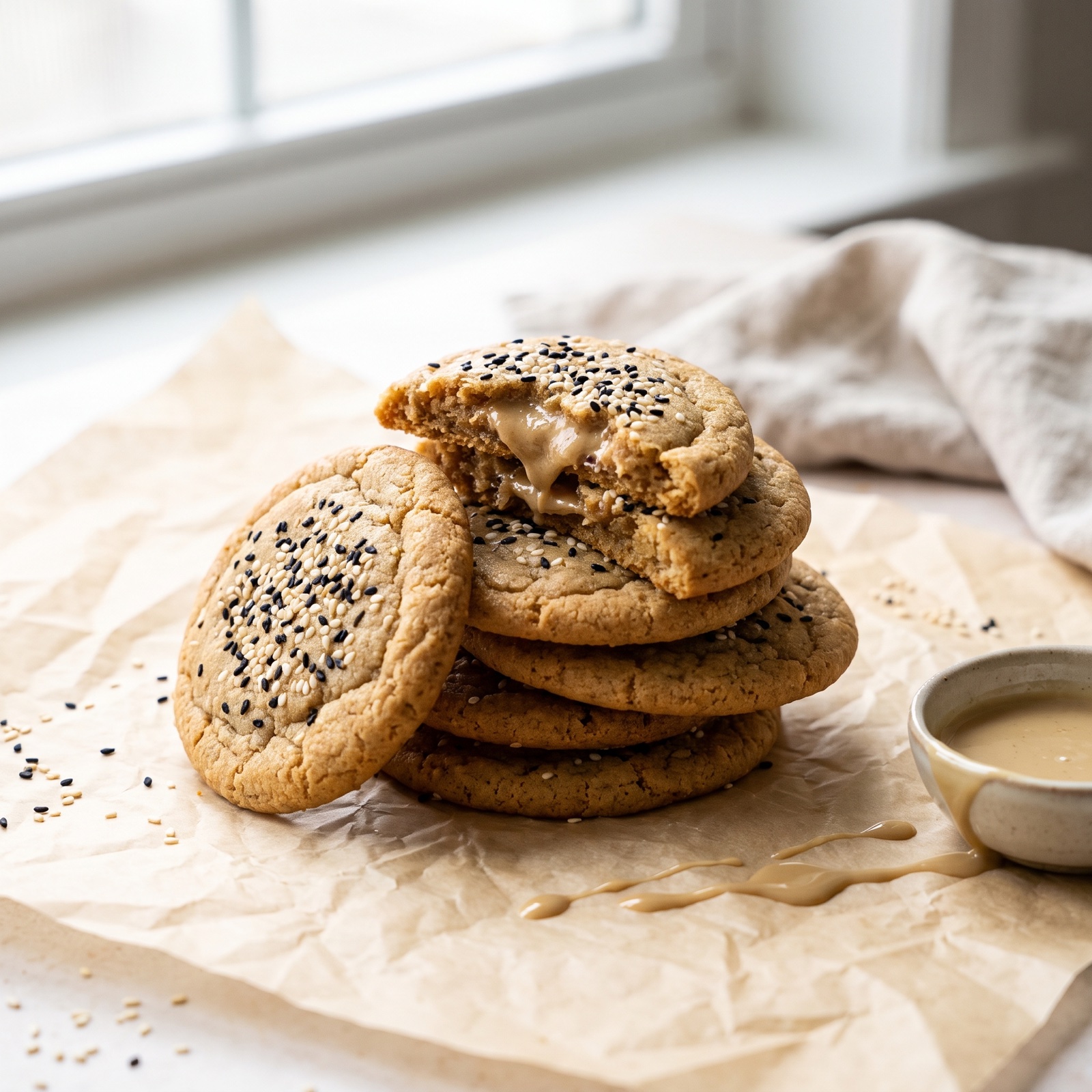 Tahini caramel, the center does that