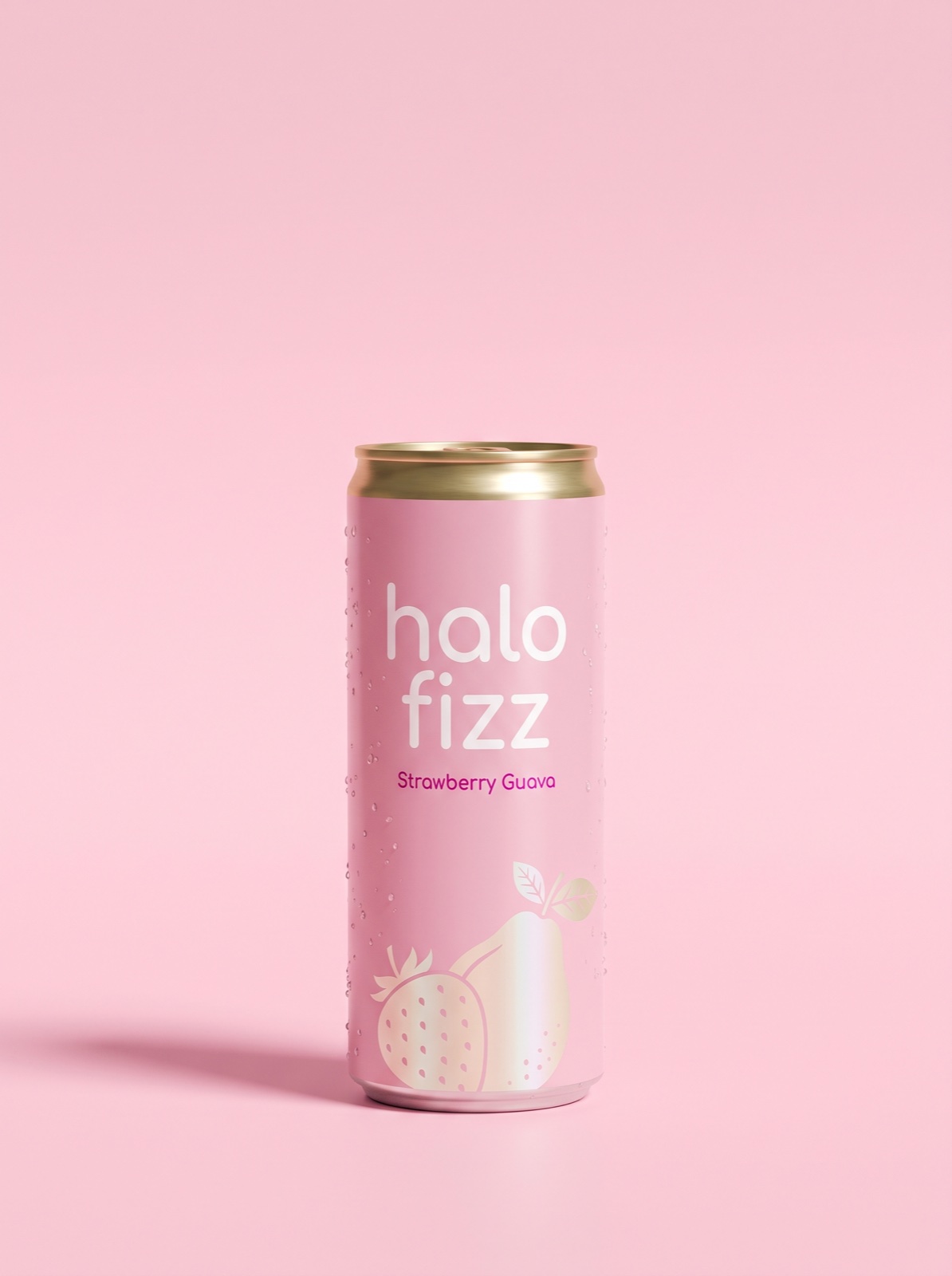 Halo Fizz Strawberry Guava can