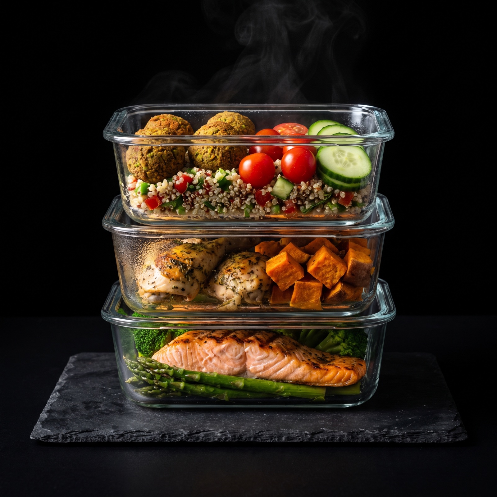 Stacked PrepDaily containers
